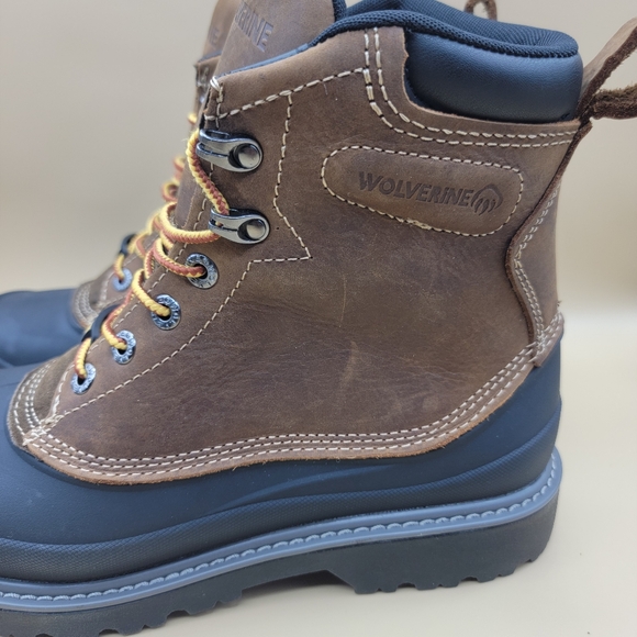 Wolverine Floorhand Steel Toe Swamp Boots Men's Size 9.5 M Brown Black Work Boot - Picture 3 of 13